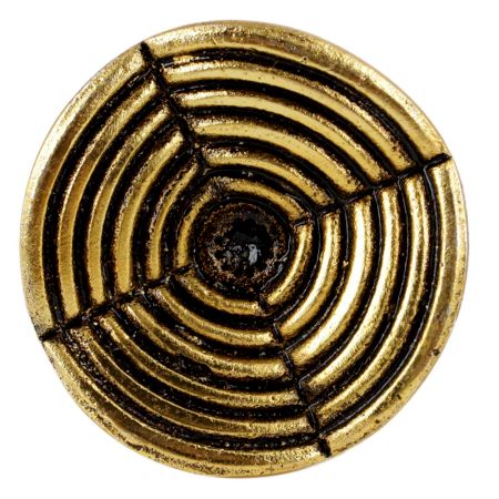 Round Strip Antique Golden Aluminium Cabinet Knob